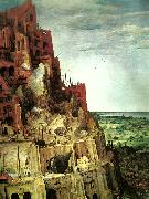 Pieter Bruegel detalj fran babels torn oil painting reproduction